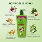 Buy SESA Ayurvedic Anti Hairfall Shampoo For Dry And Frizzy Hair Reduces Hairfall Made With 6 Ayurvedic Herbs Paraben Free Shampoo - 500 ml with Free Serum - Purplle