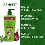 Buy SESA Ayurvedic Anti Hairfall Shampoo For Dry And Frizzy Hair Reduces Hairfall Made With 6 Ayurvedic Herbs Paraben Free Shampoo - 500 ml with Free Serum - Purplle