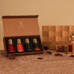 Buy Nisara Long-Lasting Unisex Oud Gift Set 4x15 ml(60 ml) | Notes:- Rose, Musk, Leather, Woody Oud | Travel & Pocket-Friendly Perfume Kit for All Moods & Occasions | Perfect for Men & Woman, Wife, Friend, Girlfriend, and Boyfriend - Purplle