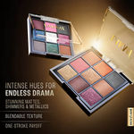 Buy Lakme Ultimte Glam Eyeshadow, 9 shades, Intense Payoff, Easy to blend, Evening Glam 11.7 gm - Purplle