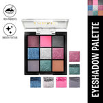 Buy Lakme Ultimte Glam Eyeshadow, 9 shades, Intense Payoff, Easy to blend, Evening Glam 11.7 gm - Purplle