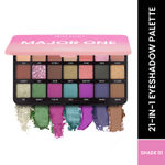 Buy Swiss Beauty Major One Eyeshadow Palette with 21 Highly blendable shades | Blend of Mattes, Metallics and Shimmers | 01 (20 gm) - Purplle