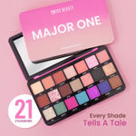 Buy Swiss Beauty Major One Eyeshadow Palette with 21 Highly blendable shades | Blend of Mattes, Metallics and Shimmers | 01 (20 gm) - Purplle