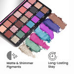 Buy Swiss Beauty Major One Eyeshadow Palette with 21 Highly blendable shades | Blend of Mattes, Metallics and Shimmers | 01 (20 gm) - Purplle