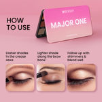 Buy Swiss Beauty Major One Eyeshadow Palette with 21 Highly blendable shades | Blend of Mattes, Metallics and Shimmers | 01 (20 gm) - Purplle