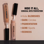 Buy Hilary Rhoda Hide It All Cover Conceal | Conceals Masks, Scars & Dark Circles | High Coverage Concealer | With Shea Butter | Matte Finish | Cruelty-Free & Vegan -3.7 ml (Walnut - Shade 6) - Purplle