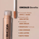 Buy Hilary Rhoda Hide It All Cover Conceal | Conceals Masks, Scars & Dark Circles | High Coverage Concealer | With Shea Butter | Matte Finish | Cruelty-Free & Vegan -3.7 ml (Walnut - Shade 6) - Purplle