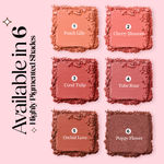 Buy Hilary Rhoda Blush Rush | Highly Pigmented | Silky Smooth Texture | Available in 6 Shades | Matte Finish | Buildable Coverage | Blends Easily & Glides on Smoothly - 6 gm(Peach Lilly - Shade 01) - Purplle