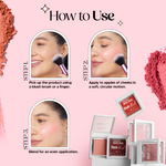 Buy Hilary Rhoda Blush Rush | Highly Pigmented | Silky Smooth Texture | Available in 6 Shades | Matte Finish | Buildable Coverage | Blends Easily & Glides on Smoothly - 6 gm (Cherry Blossom - Shade 02) - Purplle