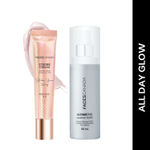 Buy FACES CANADA All Day Glow Combo - Strobe Cream - Rose Gold (18 ml) + Ultime Pro Makeup Fixer (50 ml) | Illuminating & Glowing Makeup Base | Long Lasting Makeup Setting Spray - Purplle