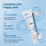 Buy Plum 2% Niacinamide Sunscreen SPF 50 PA+++ With Rice Water | 4 Hrs Water Resistance | 3x Tan Reduction & Brightens | No White Cast, Lightweight, Non-Sticky | Dermatologically Tested | All Skin Types | Women & Men | 100% Vegan |80 gm - 80 gm - Purplle