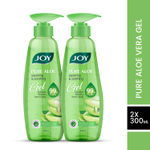 Buy Joy Pure Aloe Vera Gel for Face & Body with Natural Moisturisers & Pro Vitamin B5 | 99% Pure Aloe Gel for Hydrating Dry & Damaged Skin | Non Sticky & Quick Absorbing, (300ml x 2) - Purplle