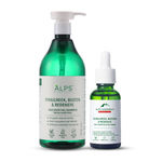 Buy Alps Goodness No Fall Pair with Anti-Hairfall Shampoo (500ml) & Anti-Hairfall Scalp Serum (30 ml) | Hairfall Control | Visible Hair Growth | Gentle Cleansing & Strengthening Duo - Purplle