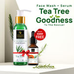 Buy Good Vibes Bye Bye Acne Combo| Good Vibes Tea Tree Face Wash (120 ml )|Good Vibes Tea Tree & Papaya Face Serum(15 ml ) | Pimple Free Duo| TeaTreePower | - Purplle