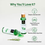 Buy Good Vibes Bye Bye Acne Combo| Good Vibes Tea Tree Face Wash (120 ml )|Good Vibes Tea Tree & Papaya Face Serum(15 ml ) | Pimple Free Duo| TeaTreePower | - Purplle