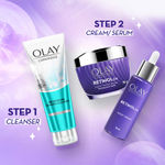 Buy Olay Retinol Kit for Overnight Repair - Cream with Free Cleanser (50 gm + 100 gm) - Purplle