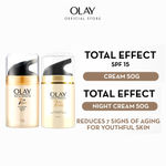 Buy Olay Total Effects Day Cream + Olay Total Effects Night Cream - Slay All Day Pack (50 gm + 50 gm) - Purplle