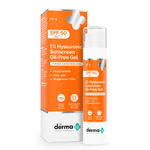 Buy The Derma Co. 1% Hyaluronic Sunscreen Oil-Free Gel | Lightweight Sunscreen for Oily & Acne-Prone Skin | SPF 50 & PA++++ Protection | Safe & Effective | - 50 gm - Purplle