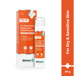 Buy The Derma Co. 1% Hyaluronic Sunscreen Hydrating Gel SPF 50 PA ++++ Hydrating sunscreen | For dry & sensitive skin | SPF 50 & PA++++ | Safe & effective 50 gm - Purplle