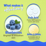 Buy Aqualogica Bright+ Smoothie Face Wash | Brightening Face Wash for Glowing Skin | Deep Cleansing & Gentle Exfoliation | With Blueberry, Kojic Acid, AHAs & BHAs | For All Skin Types | For Men & Women | 100 ml - Purplle