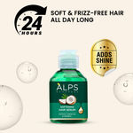 Buy Alps Goodness Soft Shiny Haircare Duo with Antihairfall Shampoo with Fenugreek, Biotin & Redensyl & Softening Hair Serum with Coconut, Argan Oil & Vitamin E (Pack of 2) | Soft Shiny Hair | No Frizz | Mild Cleansing | No Sulphates or Parabens - Purplle
