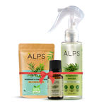 Buy Alps Goodness Rosemary Hair Growth Pro Kit (Pack of 3) | Rosemary & Curry Leaf Powder (50 gm), Rosemary Water (100 ml) & Rosemary Essential Oil (10 ml) | Thick-Long Hair | Face & Hair Mask - Purplle
