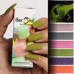 Buy Beromt Matte Sugar Crush Nail Polish Mint Candy (8 ml) - Purplle