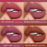 Buy BEROMT OFFICE MINI MATTE LIPSTICK - SET OF 4 - Purplle