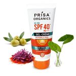 Buy Prisa Organics De-Tan SPF 40 PA+++ Gel Cream Invisible Feel Sun Screen Broad Spectrum UVA & UVB Protection No Paraben , Non-sticky 100 gm - Purplle