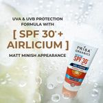 Buy Prisa Organics Mattifying SPF 30 PA+++ Gel Cream Invisible Feel Sun Screen Broad Spectrum UVA & UVB Protection No Paraben , Non-sticky 100 gm - Purplle