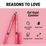 Buy Blue Heaven Hyper Black Gel Kajal Eyeliner Enriched with Vitamin E & Almond Oil | Smudge-Proof & Waterproof | Smooth Glide Kajal For Women With Sharpener | 24 Hrs Long Stay,1.5 gm - Purplle