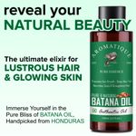 Buy Aromatique Batana Oil - Pure Batana Oil for Hair Growth By Dr Sebi Sourced from Honduras, Batana Oil Cold Pressed, Derived from Palm Nut Oil for Hair & Skin (100 ml) - Purplle