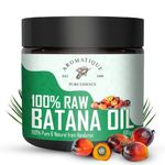 Buy Aromatique Raw Batana Oil | Unrefined Cold Pressed Batana Oil for Hair Growth by Dr Sebi Sourced from Honduras | Hair & Skin Nourishment Oil (100 gm) - Purplle
