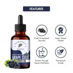 Buy Aromatique Pure Grape Seed Oil For Hair & Skin- Lightweight Moisturizer for Skin, Hair & Nails, Cold-Pressed, Non-Greasy Carrier Oil For Essential Oil Mixing (30 ml) - Purplle