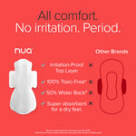 Buy Nua Complete Comfort Pads | Zero Irritation Promise | Essentials Pack | Super Saver| 4x Comfort | 100% Toxic-free | Medium flow 30 pads - Purplle