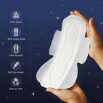 Buy Nua Ultra Safe Overnight Pads with Twin Layer Protection Sanitary Pad Sanitary Pad (Pack of 30) - Purplle