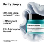 Buy L'Oreal Professionnel Scalp Advanced Anti-Oiliness 2-In-1 Deep Purifier Clay 250gms for Very Oily Scalp - Purplle