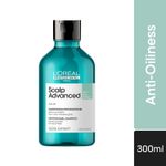 Buy L'Oreal Professionnel Scalp Advanced Anti-Oiliness Dermo-Purifier Shampoo 300 ml for Oily Scalps - Purplle