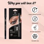 Buy Lakyou Beauty HD Eye Definer Kajal with Sharpner | 24H Long-Lasting | Waterproof | Smudge-Proof | Jet Black  (BLACK, 1.2 gm) - Purplle