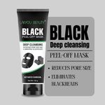 Buy Lakyou Beauty Black Peel Off Mask Deep Cleansing, Reducing Pore Size & Eliminating Blackheads with Activated Charcoal 130 gm - Purplle