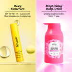 Buy Foxtale Dewy Defense Kit | Sunscreen, Moisturizer, Face Wash & Body Lotion Combo of 4 - Purplle