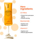 Buy Foxtale SPF 50 Vitamin C & Niacinamide Glow Sunscreen with PA++++ | Lightweight, Fast Absorbing | UVA & UVB Filters | Prevents Tanning, No White Cast | Non-Greasy | For Men & Women, All Skin Types - 80 ml - Purplle