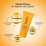 Buy Foxtale SPF 50 Vitamin C & Niacinamide Glow Sunscreen with PA++++ | Lightweight, Fast Absorbing | UVA & UVB Filters | Prevents Tanning, No White Cast | Non-Greasy | For Men & Women, All Skin Types - 80 ml - Purplle