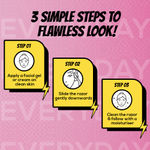 Buy Renee Everyday Face Razor, Pack of 3 - Purplle
