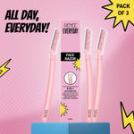 Buy Renee Everyday Face Razor, Pack of 3 - Purplle