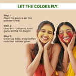 Buy Alps Goodness Natural Colors Holi Kit with Beetroot , Wild Turmeric, French Green Clay & French Pink Clay Powders (Pack of 4) | 50 gm X4 | Holi Colors | Natural Colors | No Stain | Pack of Colors - Purplle