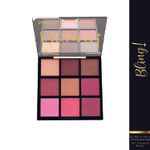 Buy Blue Heaven Bling 9 in 1 Eyeshadow Palette | Highly Pigmented and Easily Blendable Eye Makeup | Matte & Metallic Shades | Long Lasting and Lightweight | Cocktail Rush, 12 gm - Purplle