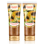 Buy Vaadi Herbals Value Pack Of Papaya Fairness Scrub Gel With Honey & Saffron (110 gm X 2) - Purplle