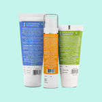 Buy The Derma Co. Blemish Banisher Bundle: Salicylic Facewash 100 ml & Moisturizer 50 gm + Hyaluronic Sunscreen for Clear Protected Skin 50 gm (Combo of 3) - Purplle