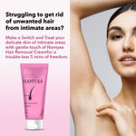 Buy Namyaa Hair Removal Cream for Intimate Skin Women 50 gm with After Wax Soothing Serum with Vitamin C - Purplle